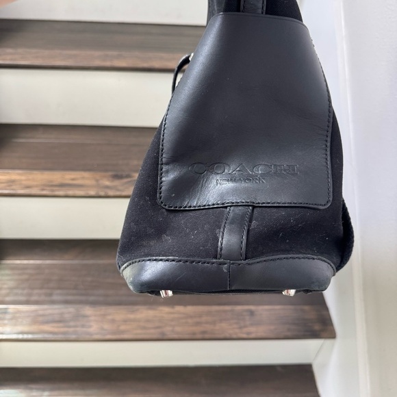 Coach Men Black Bleecker Canvas Leather City Tote 70963 Weekend Weekender Legacy - Picture 3 of 10